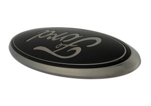 Ford Ranger Oval Emblem Kit - Front + Rear - Ford Racing - Smoked Chrome - Black - `19-`23